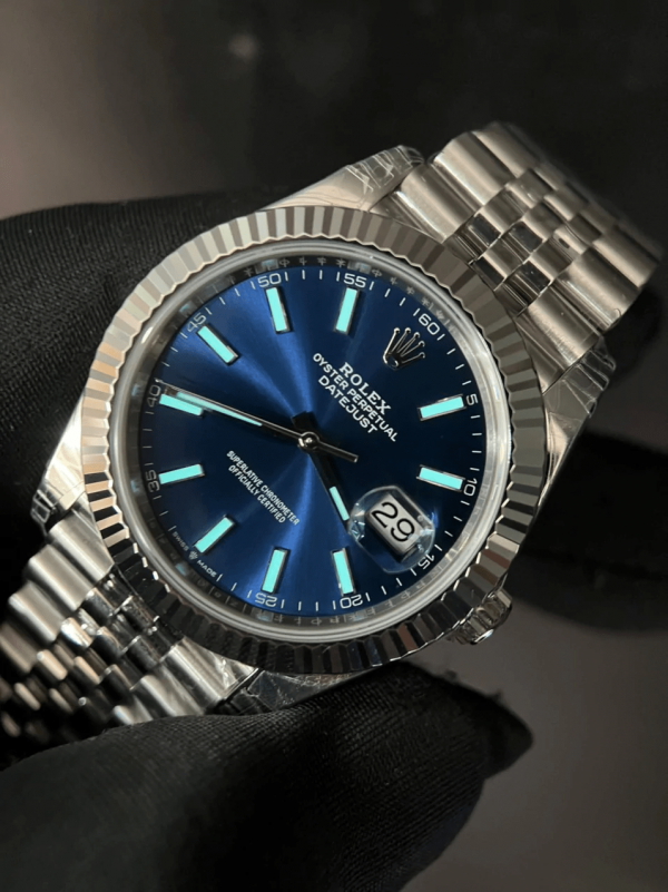 Rolex Datejust, 41 Blue Dial Jubilee Band - Image 3